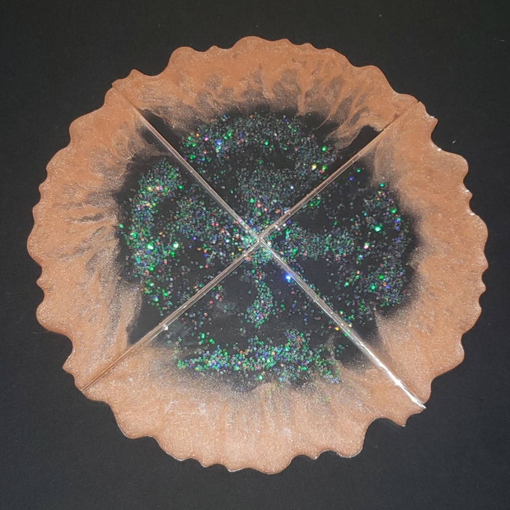 Glitter Geode Coaster set